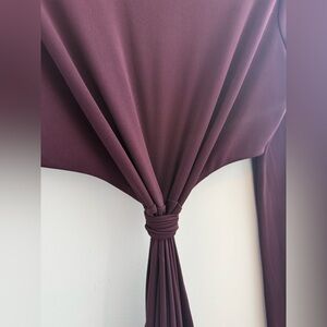 Zara Deep Purple Midi Dress With cut out